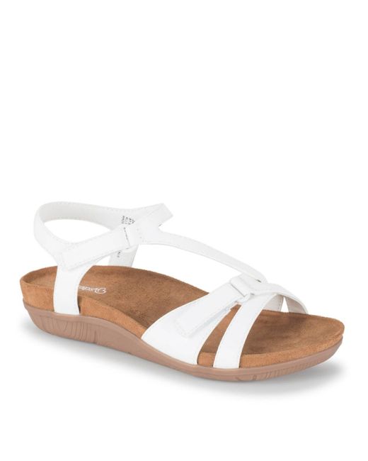 BareTraps Brown Jaxen Asymmetrical Flat Sandals