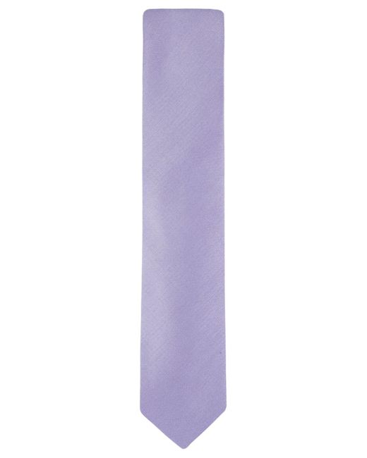 Calvin Klein Purple Silver-spun Solid Tie for men