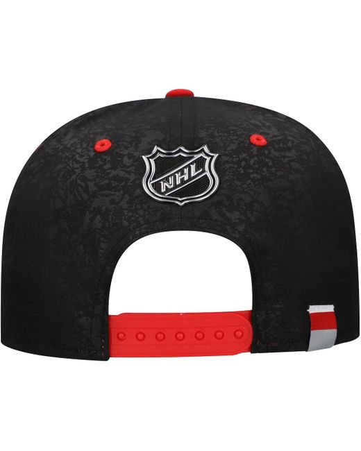 Fanatics Black/red Buffalo Sabres Alternate Logo Snapback Hat for men
