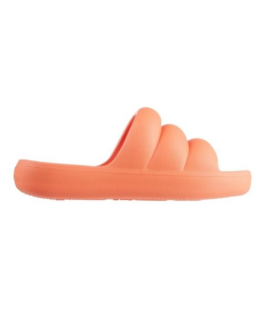 Totes Orange Molded Puffy Slide