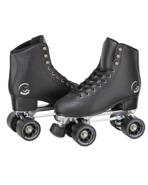 C7skates Black Dark Magic Quad Roller Skates (