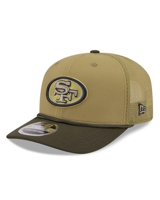 KTZ Green San Francisco 49ers 2025 Salute To Service 9seventy Adjustable Hat for men