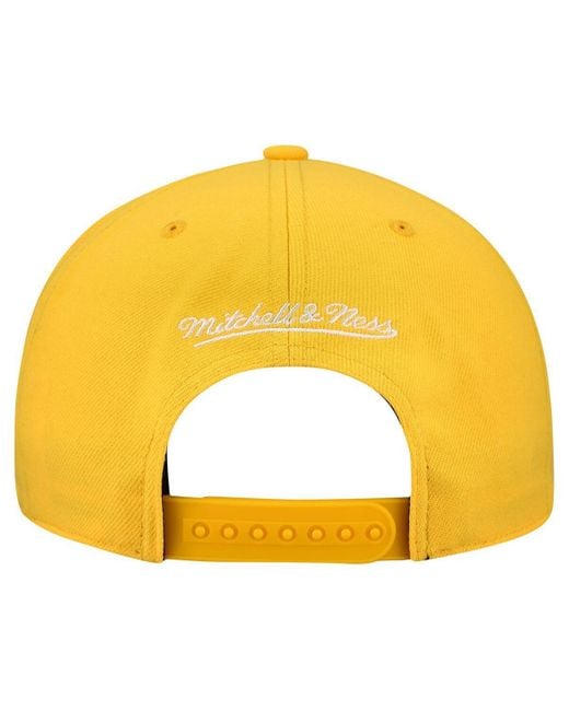 Mitchell & Ness Yellow And Â San Diego Padres Basic Coop Pro Adjustable Hat