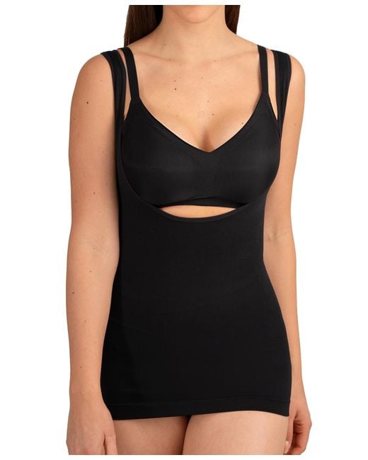 Shapermint Essentials Black Open Bust Shaper Cami 73001