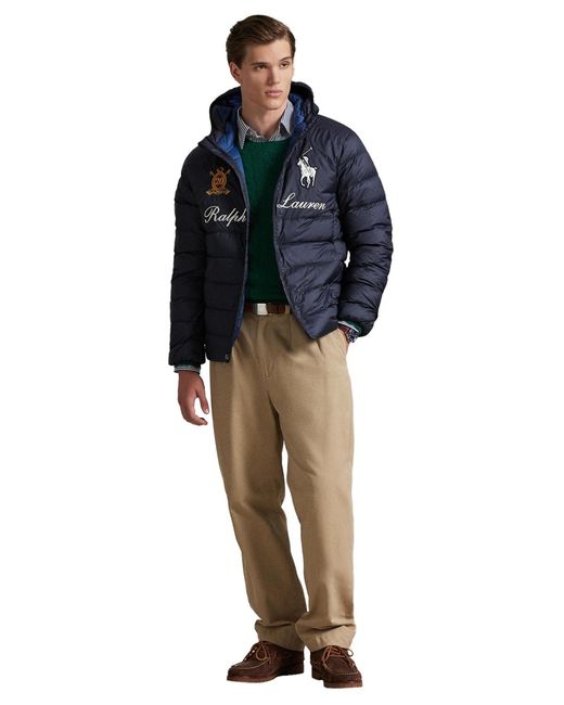 Polo Ralph Lauren Blue Colden Big Pony 20th Anniversary Embroidered Jacket for men