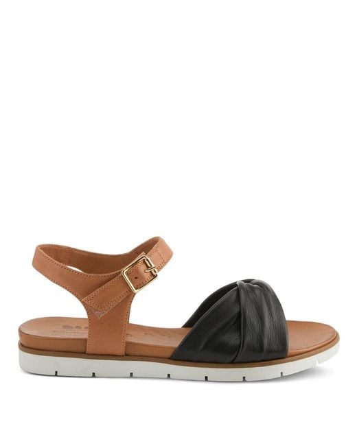Spring Step Brown Nihira Flat Sandal