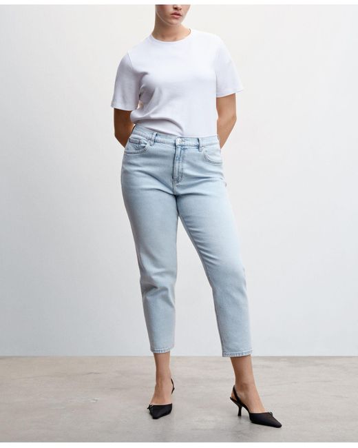 Mango Mom High-waist Jeans in Blue | Lyst