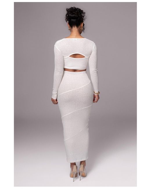 JLUXLABEL Gray All About You Skirt Set