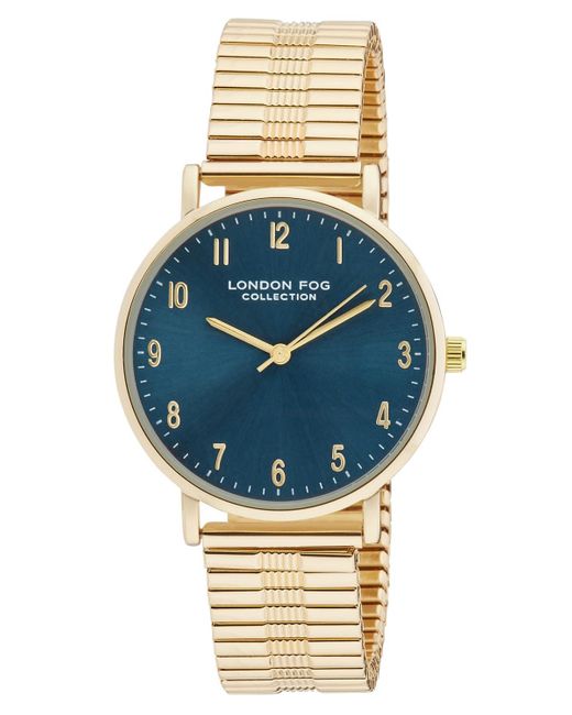 London Fog Blue Baldwin Link Alloy Watch
