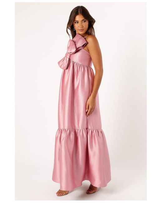 Petal & Pup Betina Bow Front Maxi Dress in Pink | Lyst