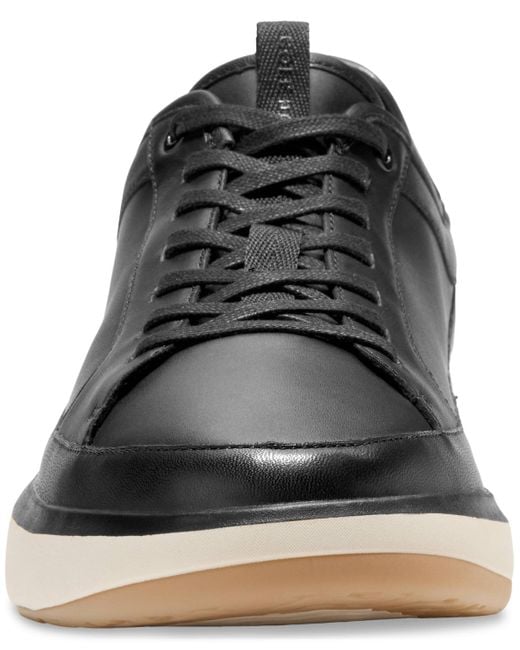 Cole Haan Black Grandprã ̧ All Day Leather Lace-up Court Sneakers for men