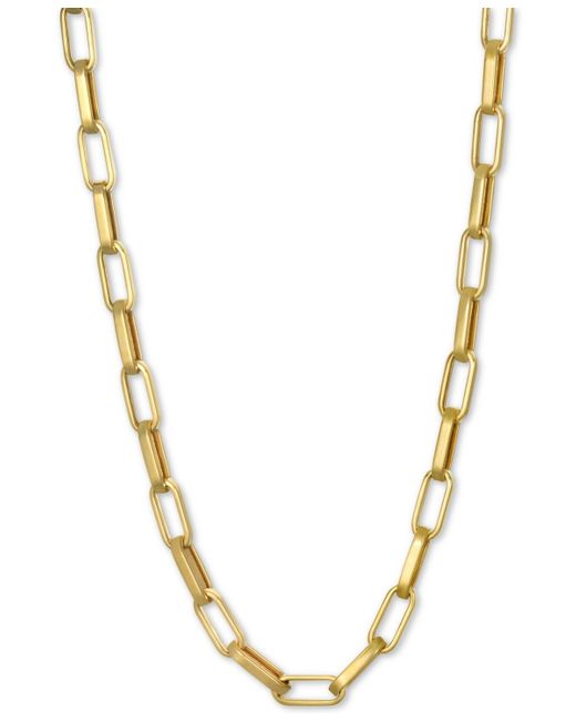 Macy's Metallic Paperclip Link Chain 20" Chain Necklace