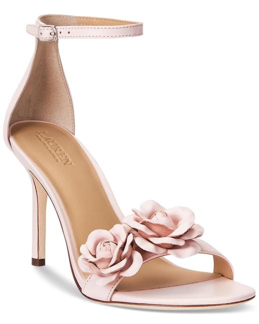 Lauren by Ralph Lauren Pink Allie Flower Dress Sandals