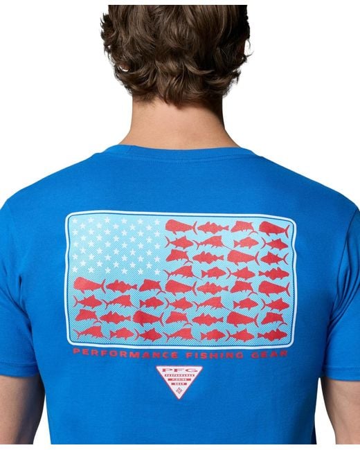 Columbia Blue Pfg Class Graphic T-shirt for men