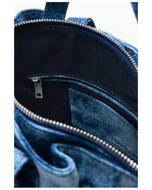 Desigual Blue Small Denim Backpack