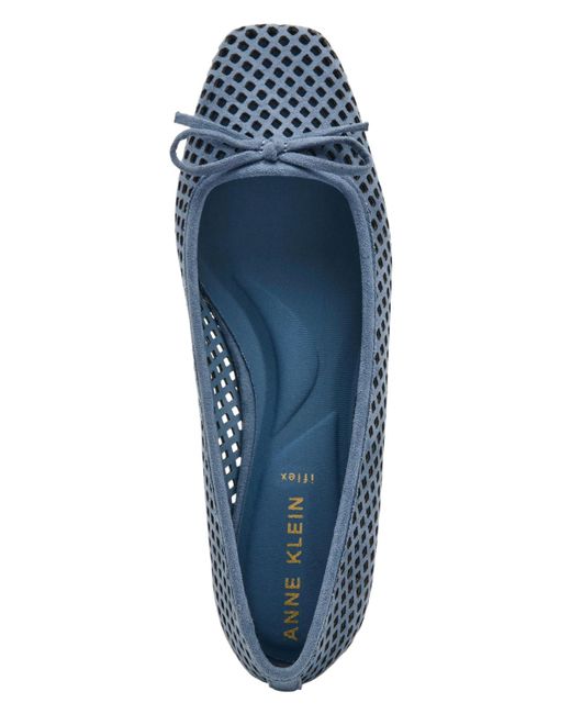 Anne Klein Blue Aspen-p Snip Toe Ballet Flats