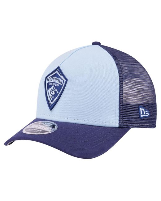 KTZ Blue Colorado Rapids Color Pack 9forty A-frame Adjustable Trucker Hat for men