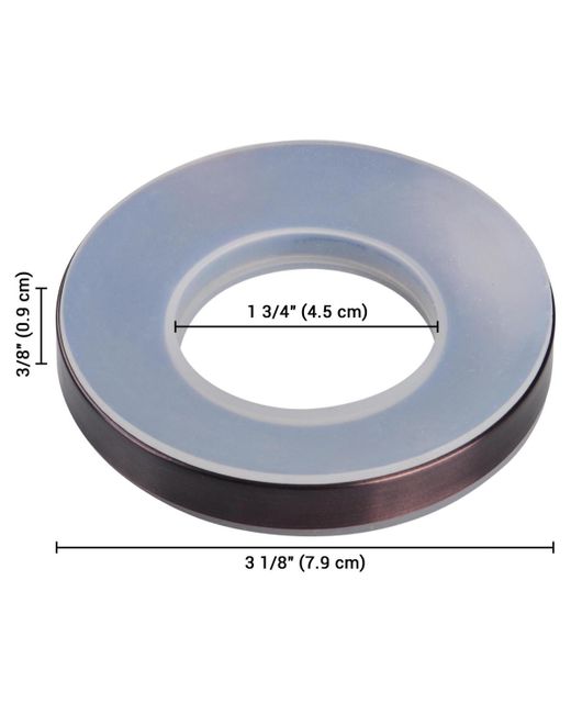 Yescom Blue Aquaterior Bathroom Sink Mounting Ring Orb For Countertop Glass Vessel Sink Drain Mount Support 2 Pcs