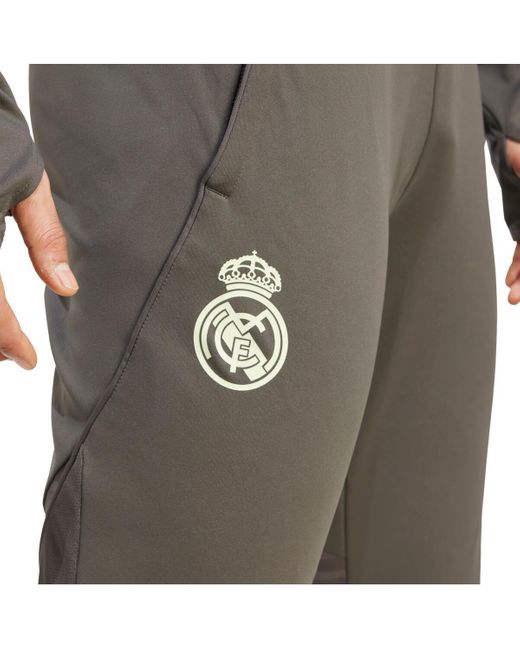 Adidas Black Real Madrid 2025/26 Aeroready Training Pants for men