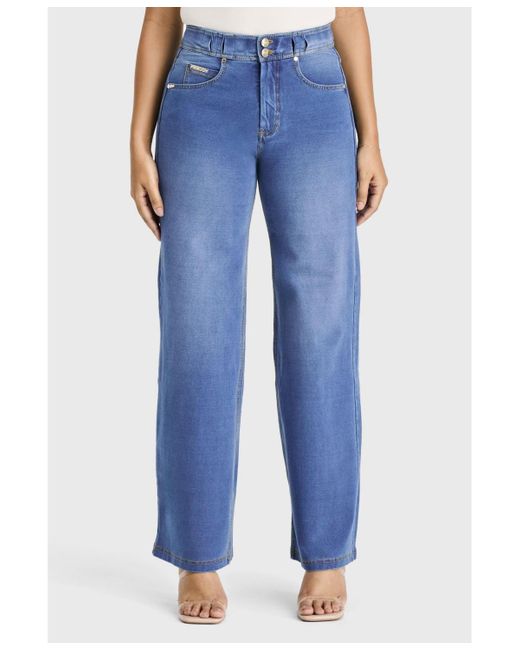 Freddy Blue High-rise Shaping Wide Leg Jeans
