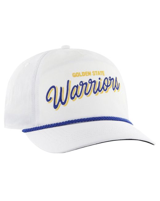 '47 White 47 Brand Golden State Warriors Fairway Hitch Brrr Adjustable Hat for men