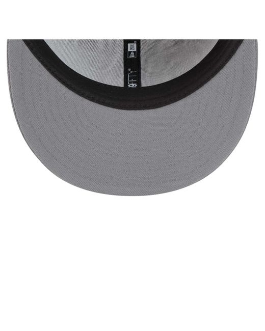 KTZ Gray/graphite New York Giants Iron Cloud 59fifty Fitted Hat for men