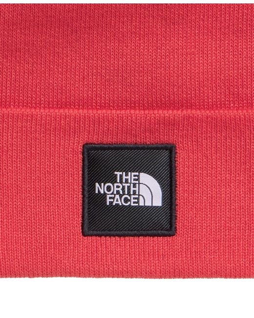 The North Face Red Dock Worker Beanie for men