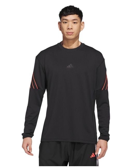 Adidas Black Crazy Lite Solid T-shirt for men