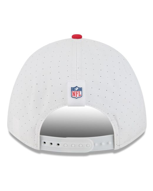 KTZ White/red Kansas City Chiefs 2025 Nfl Training Camp A-frame 9forty Adjustable Hat for men