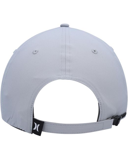 Hurley Gray Phantom Ridge Zipperback Adjustable Hat for men