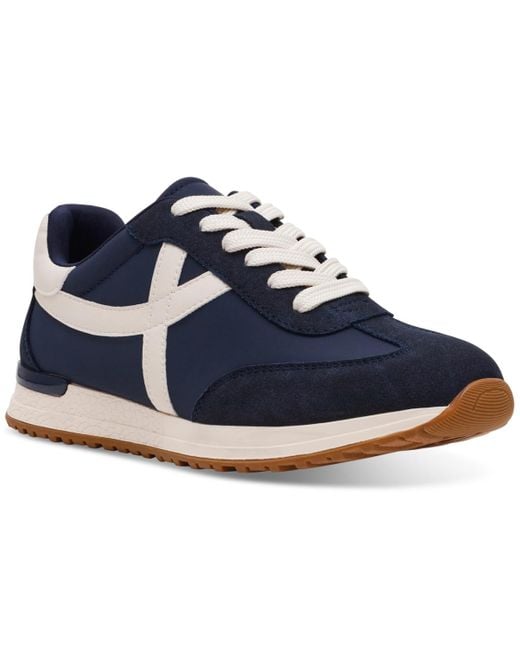 Dolce Vita Blue Joque Sporty Retro Lace-up Sneakers
