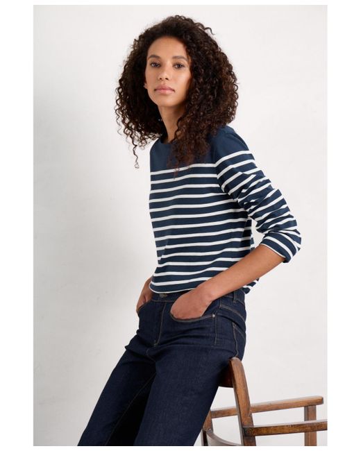 Seasalt Cornwall Blue Sailor Top