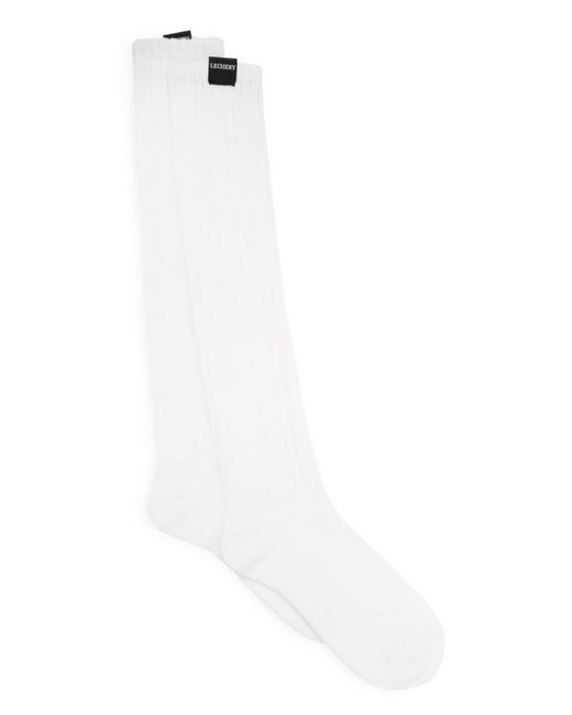 LECHERY White European Made Scrunch Socks