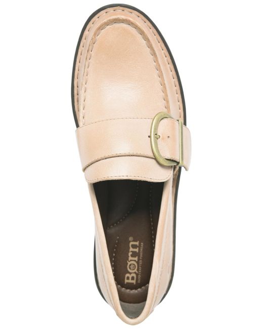 Born White Contessa Round Toe Loafer