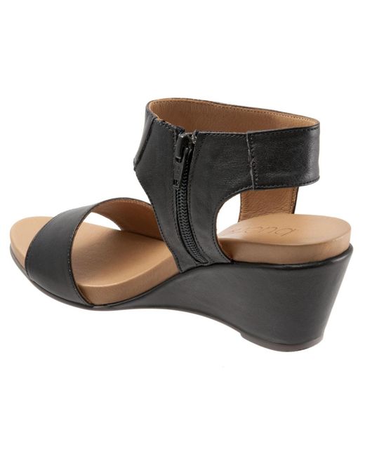 BUENO Black Ida Sandal