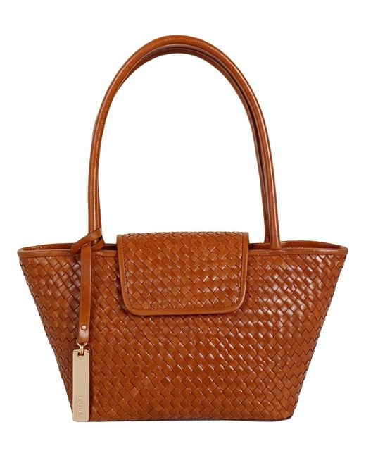 Lodis Brown Vega Medium Satchel Bag