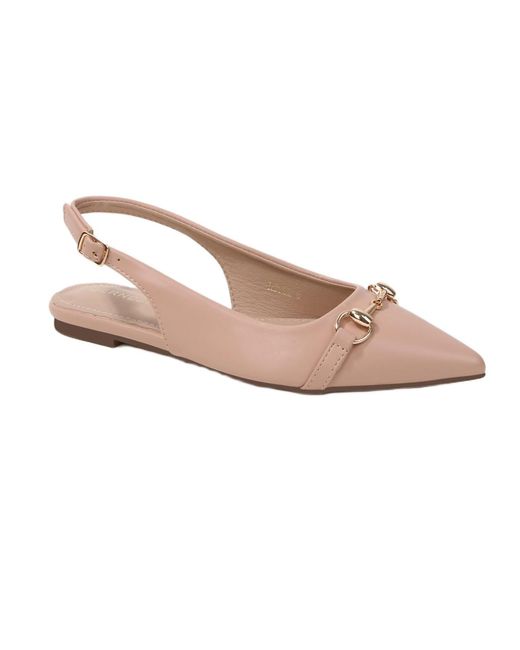 BERNESS Pink Rio02 Slingback Flats