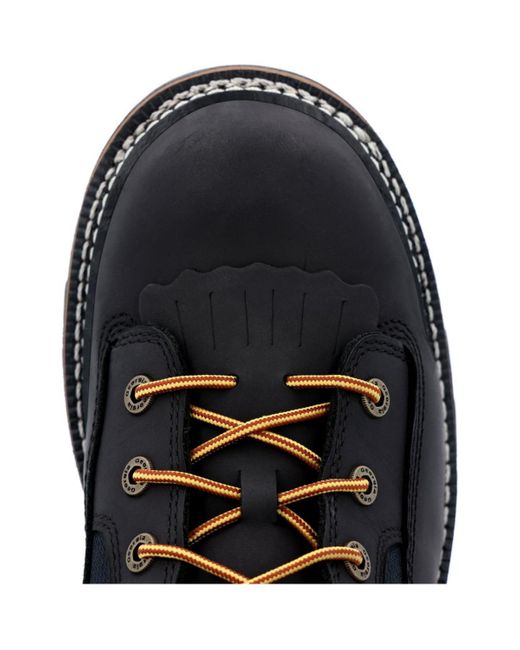 Georgia Boot Black Ltx Logger Waterproof Work Boot for men