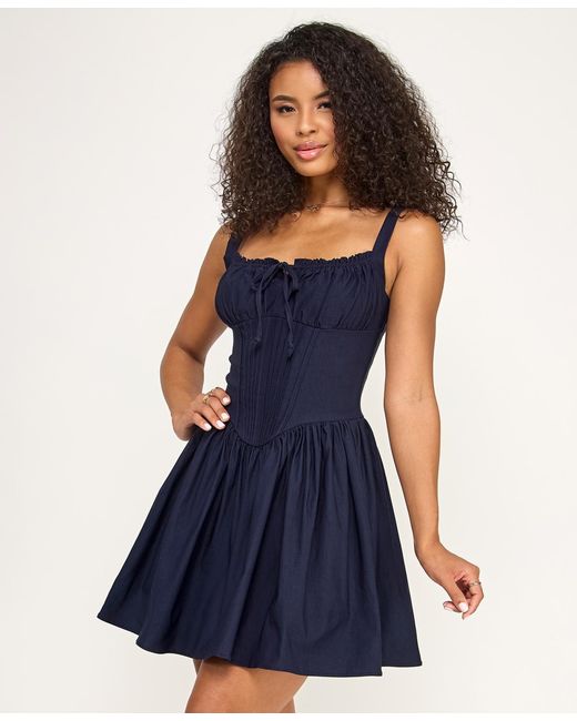 knee length dresses for ladies Navy Ambra Mini Dress main image 1