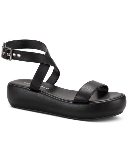 Sun & Stone Sun + Stone Simonee Ankle-strap Platform Sandals in Black ...