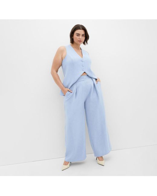 City Chic Blue Plus Size Tori Pant