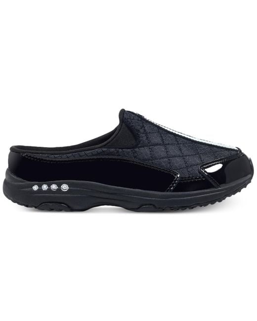 Easy Spirit Black Traveltime Slip-on Mule Sneakers