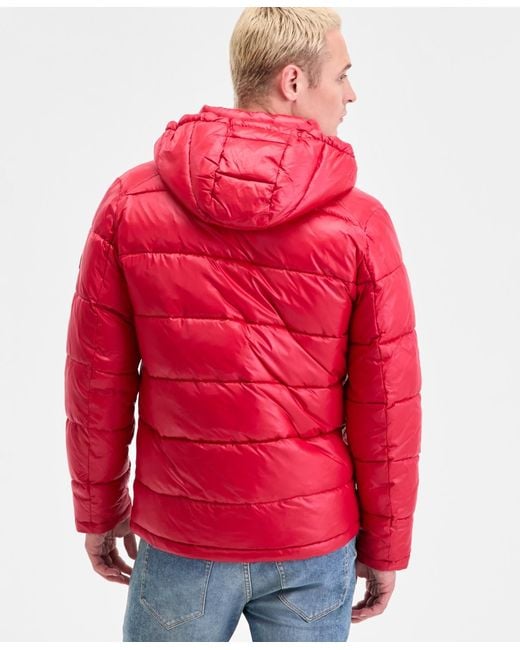 Michael Kors Red Puffer Jacket for men