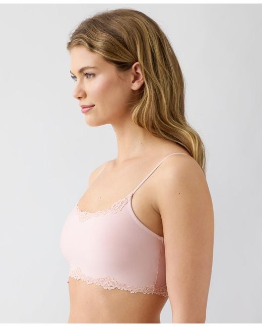 B.tempt'd Brown Moderate Coverage Pull-on Lace Bralette
