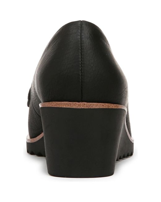 LifeStride Black Zed Wedge Slip On Loafers