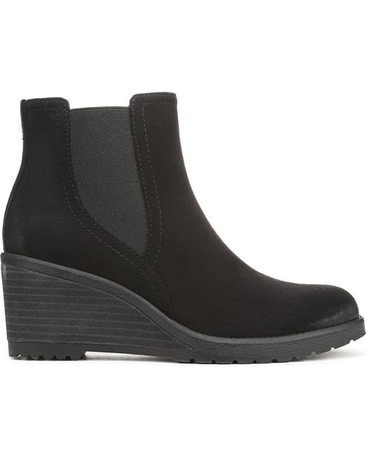 Dr. Scholls Black Camden Chelsea Wedge Short Boots
