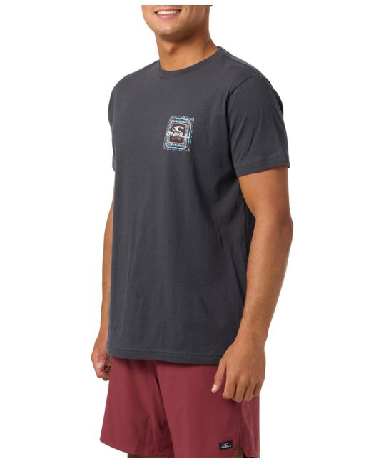 O'neill Sportswear Blue Patterns T-shirt for men