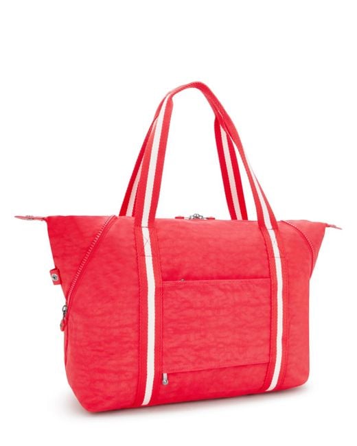 Kipling Red Art M Tote