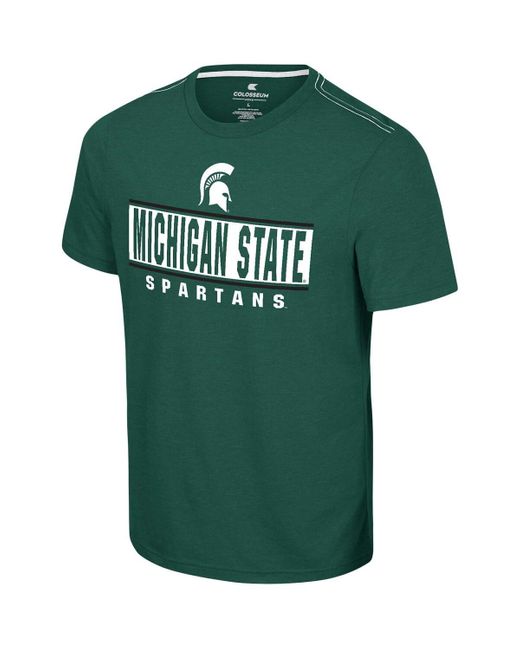 Colosseum Athletics Green Michigan State Spartans No Problemo T-shirt for men