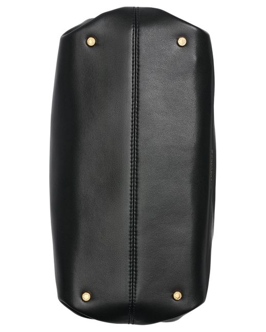 Donna Karan Black Poplin Satchel Bag